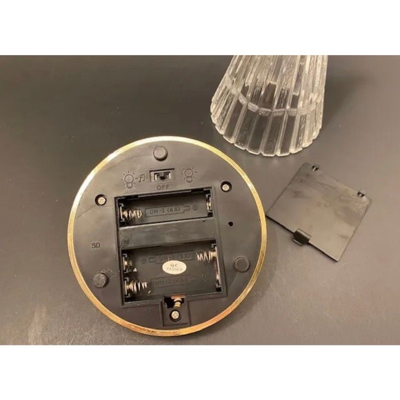 Vintage Lead Crystal Lighted Christmas Holiday Tree St George USA Original Box - Picture 11 of 11